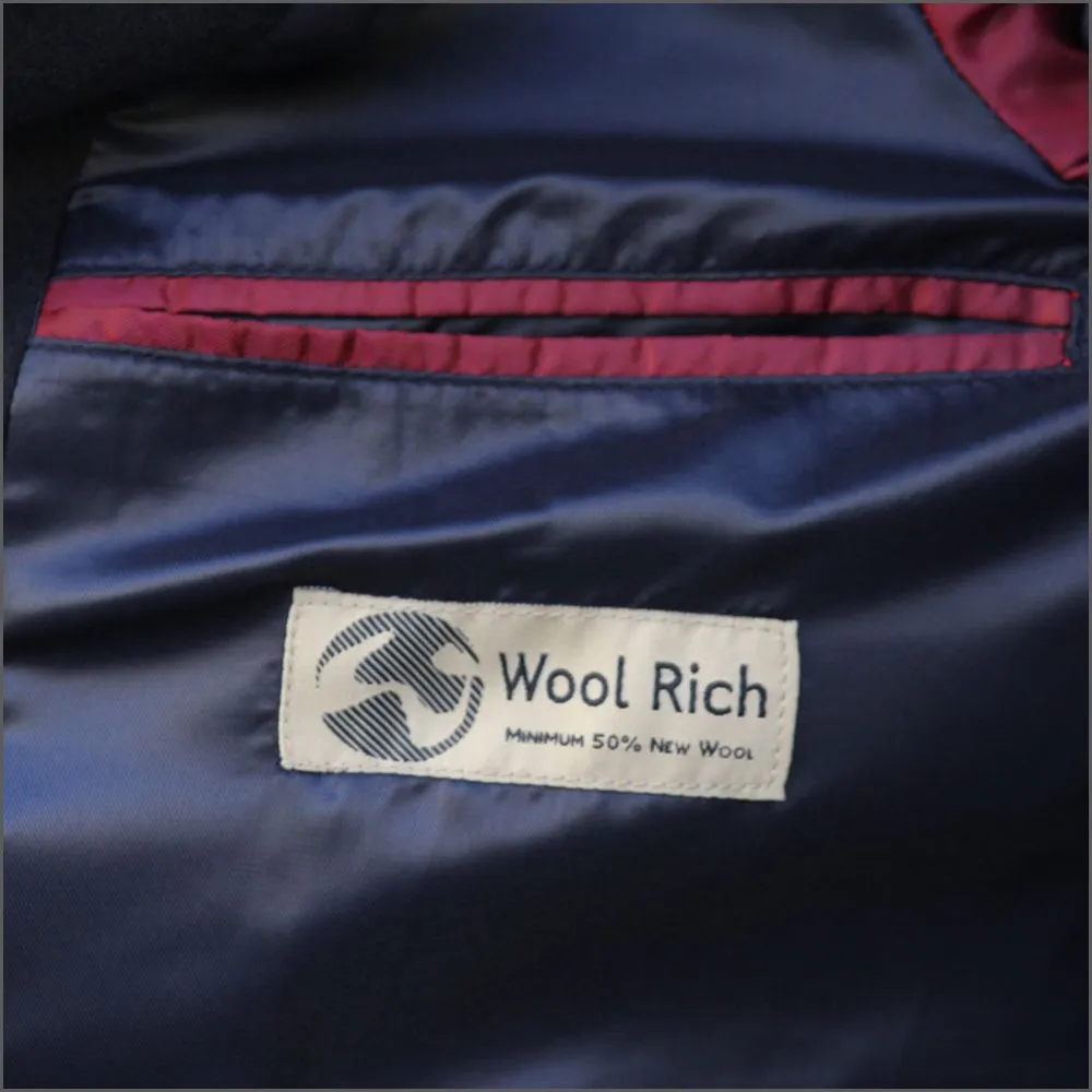 Douglas Wool Rich Navy Car Coat<>