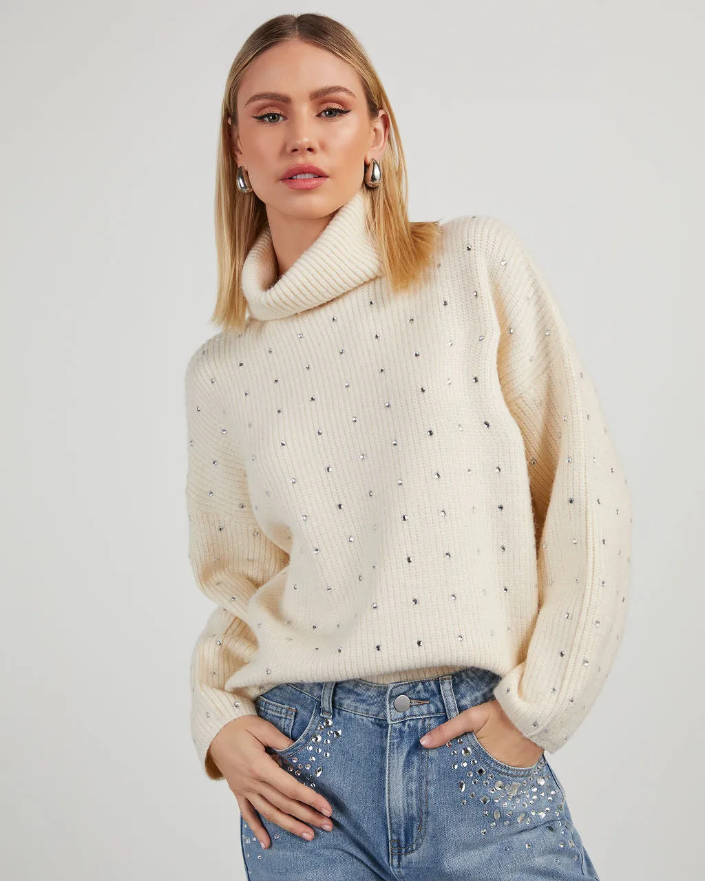 Ellery Embellished Turtleneck Sweater