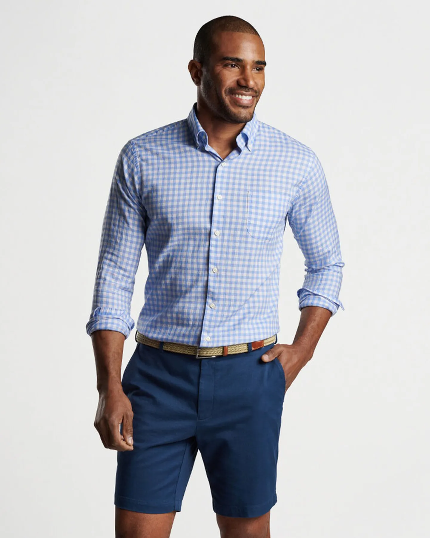 ELMWOOD COTTON SHIRT - CAPE BLUE