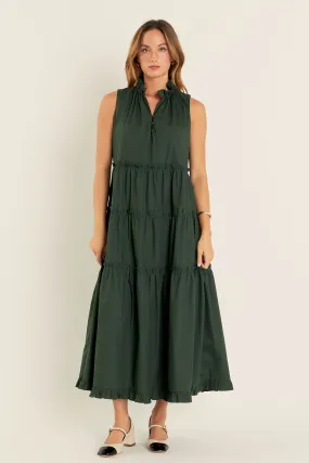 English Factory - Sleeveless Ruffled Maxi Dress