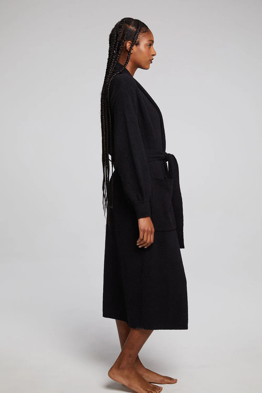 Evee Maxi Licorice Cardigan