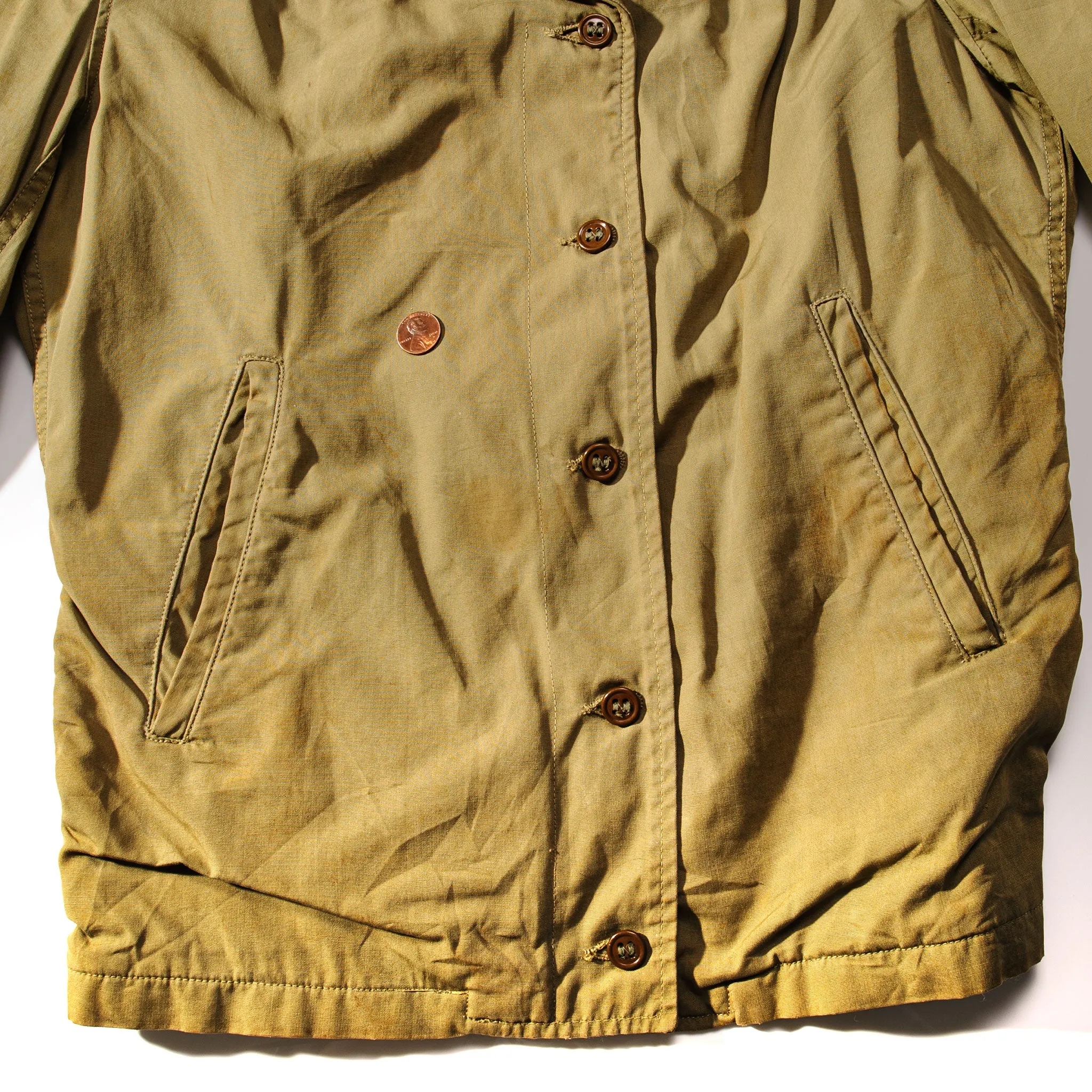 FIELD JACKET M-1941 M41 1940'S SIZE SMALL WITH PATCHES