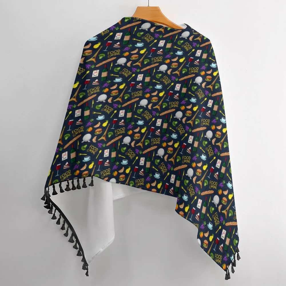 Food And Wine Tassel Cape