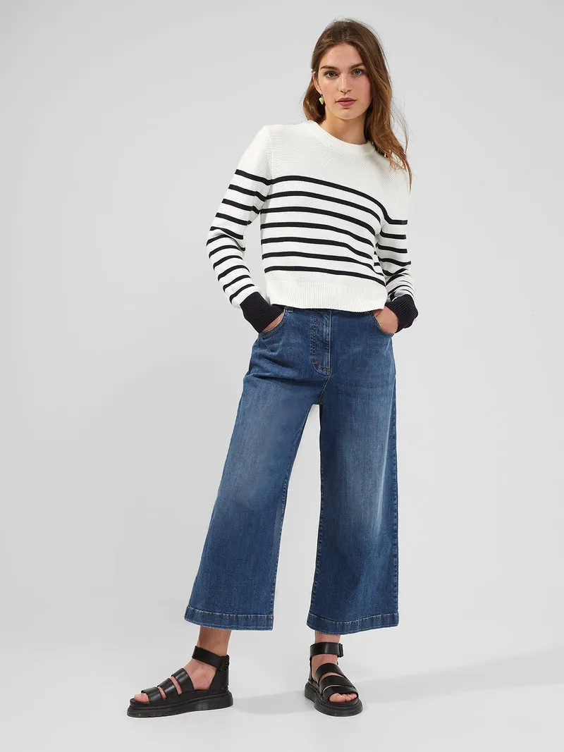 French Connection Comfort Culottes 74SAQ - Mid Blue