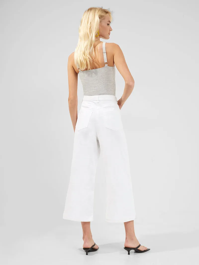 French Connection Comfort RECYCLED White Culottes 74SAQ