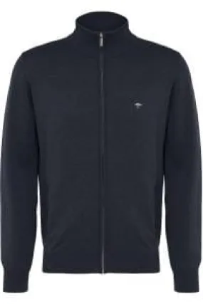 Fynch Hatton -  Full Zip Cardigan, Navy