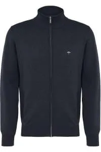 Fynch Hatton -  Full Zip Cardigan, Navy