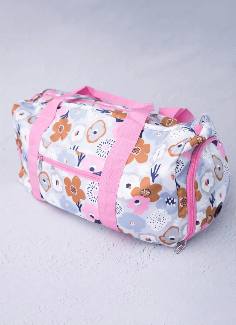 Girls Duffle Sports Bag - Classic Floral