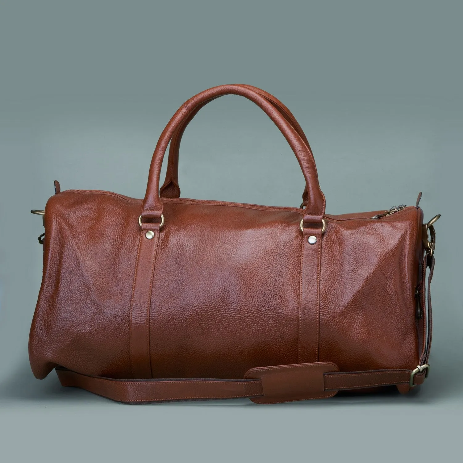 GN Classic Genuine Leather Duffle Bag