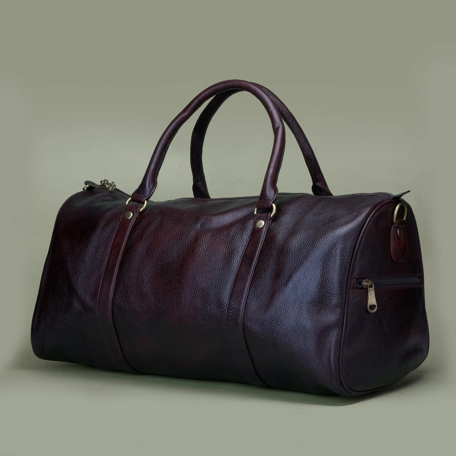 GN Classic Genuine Leather Duffle Bag