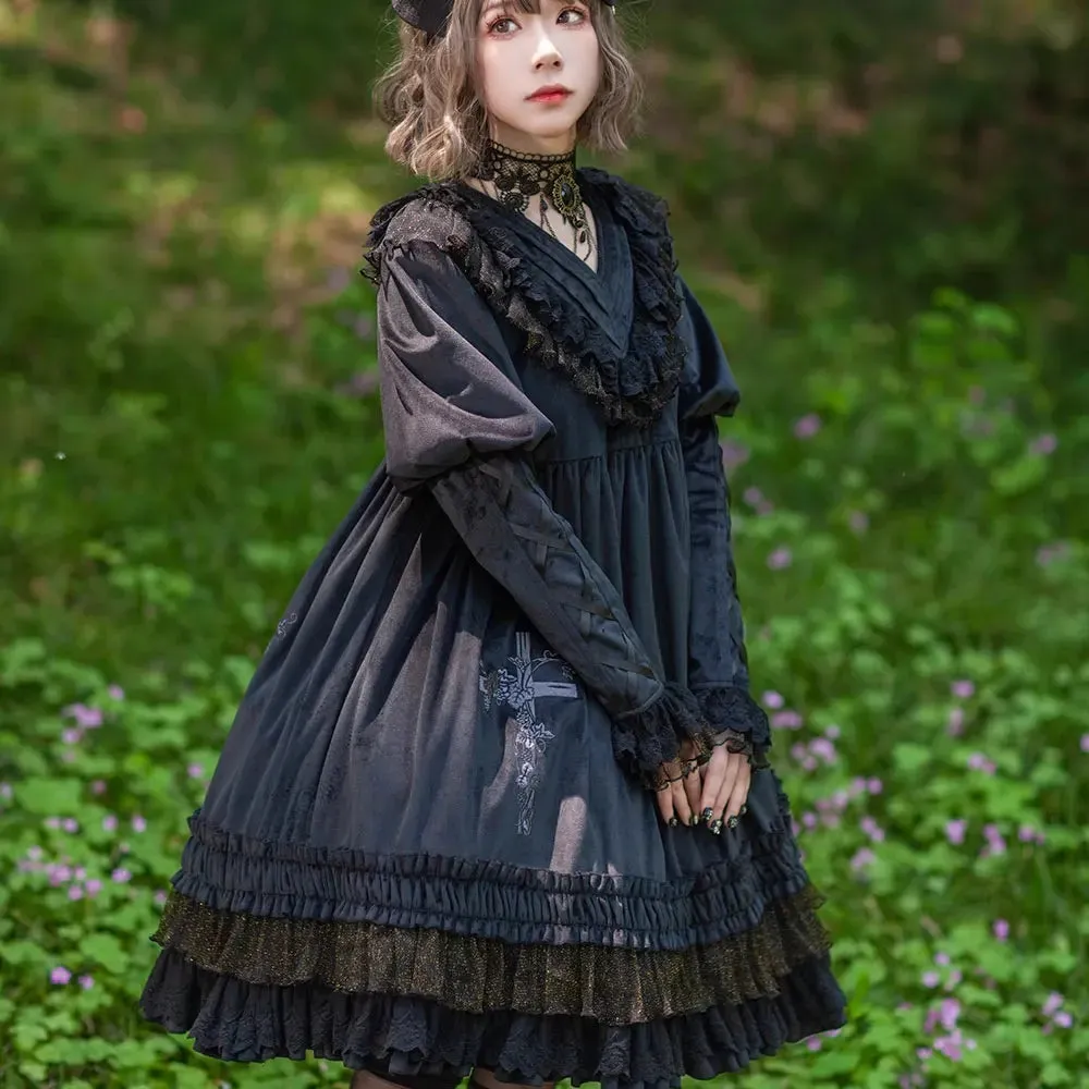 Holy Fruit ~ Classic Long Sleeve Lolita Dress by Infanta