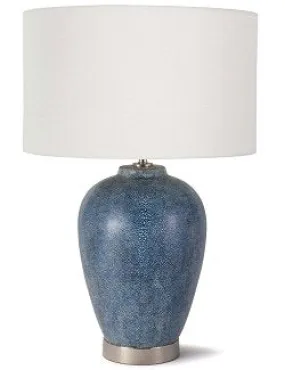 Indigo Shagreen Table Lamp