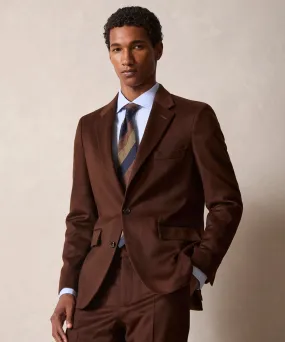 Italian Cashmere Sutton Jacket in Chocolate