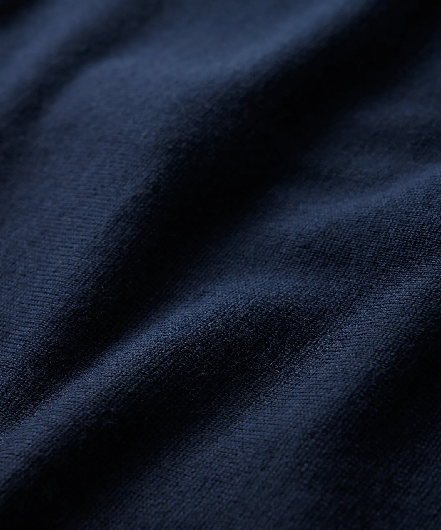 John Smedley Alston Merino Wool Zip-Up in Midnight