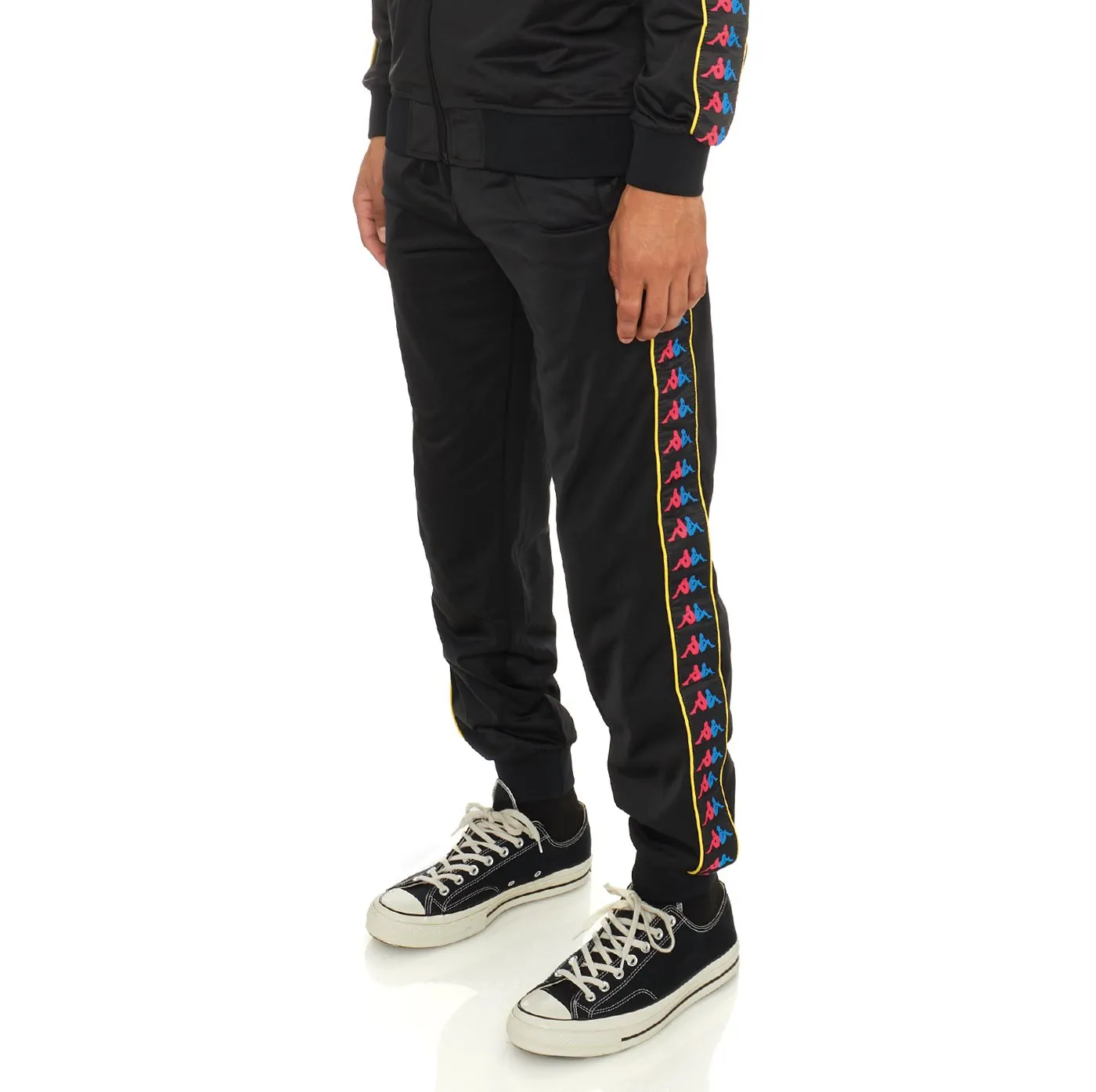 Kappa 222 BANDA CARAMBIE TRACKSUIT Men’s - BLACK- FUCHSIA- BLUE - YELLOW DK