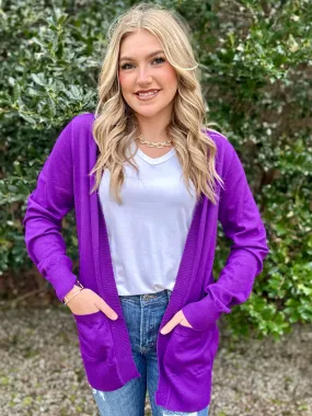 Let It Go Purple Cardigan