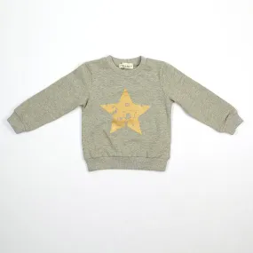 L/S Sweatshirt with gold foil star