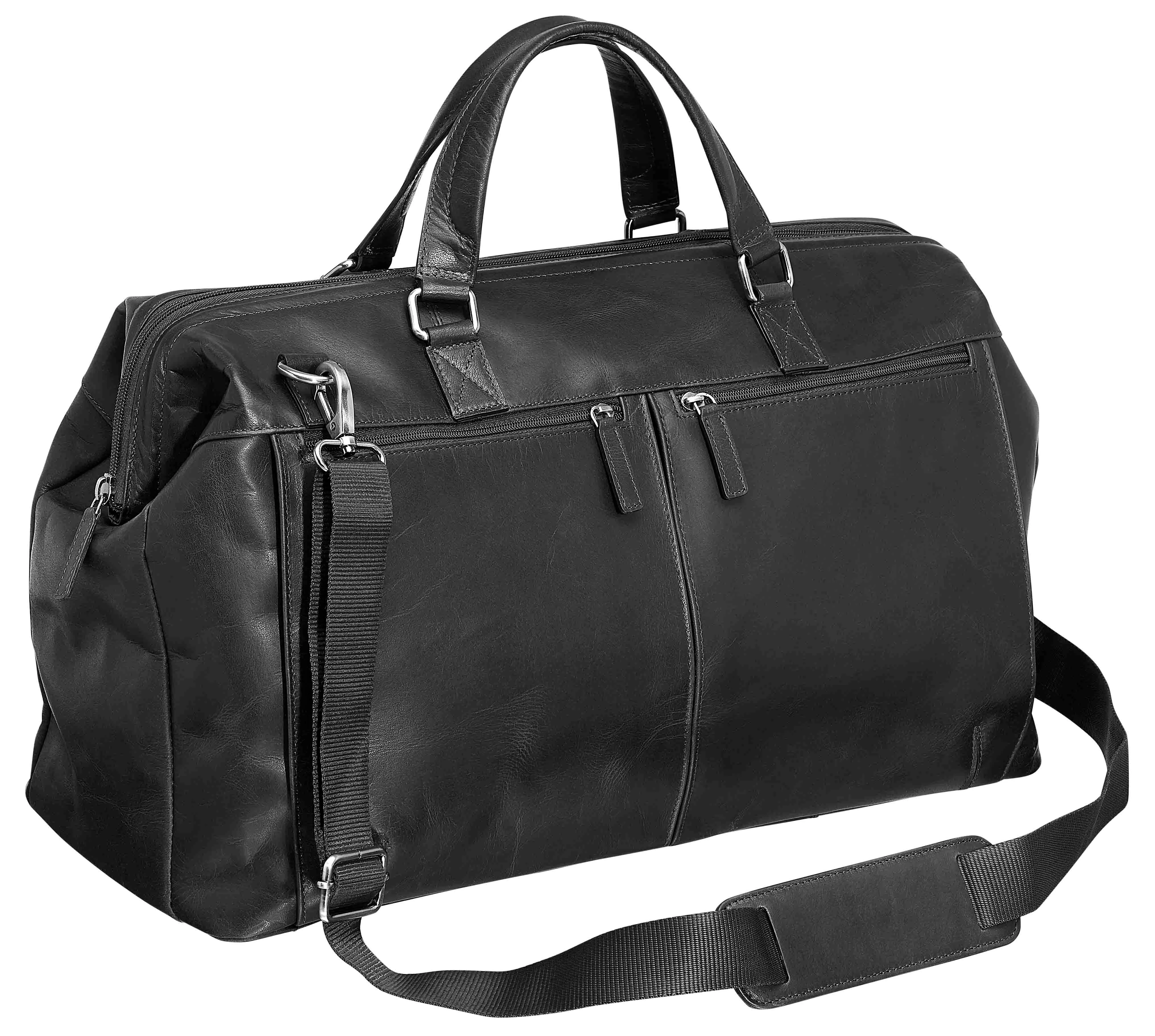 Mancini Buffalo Collection Classic Leather Duffle