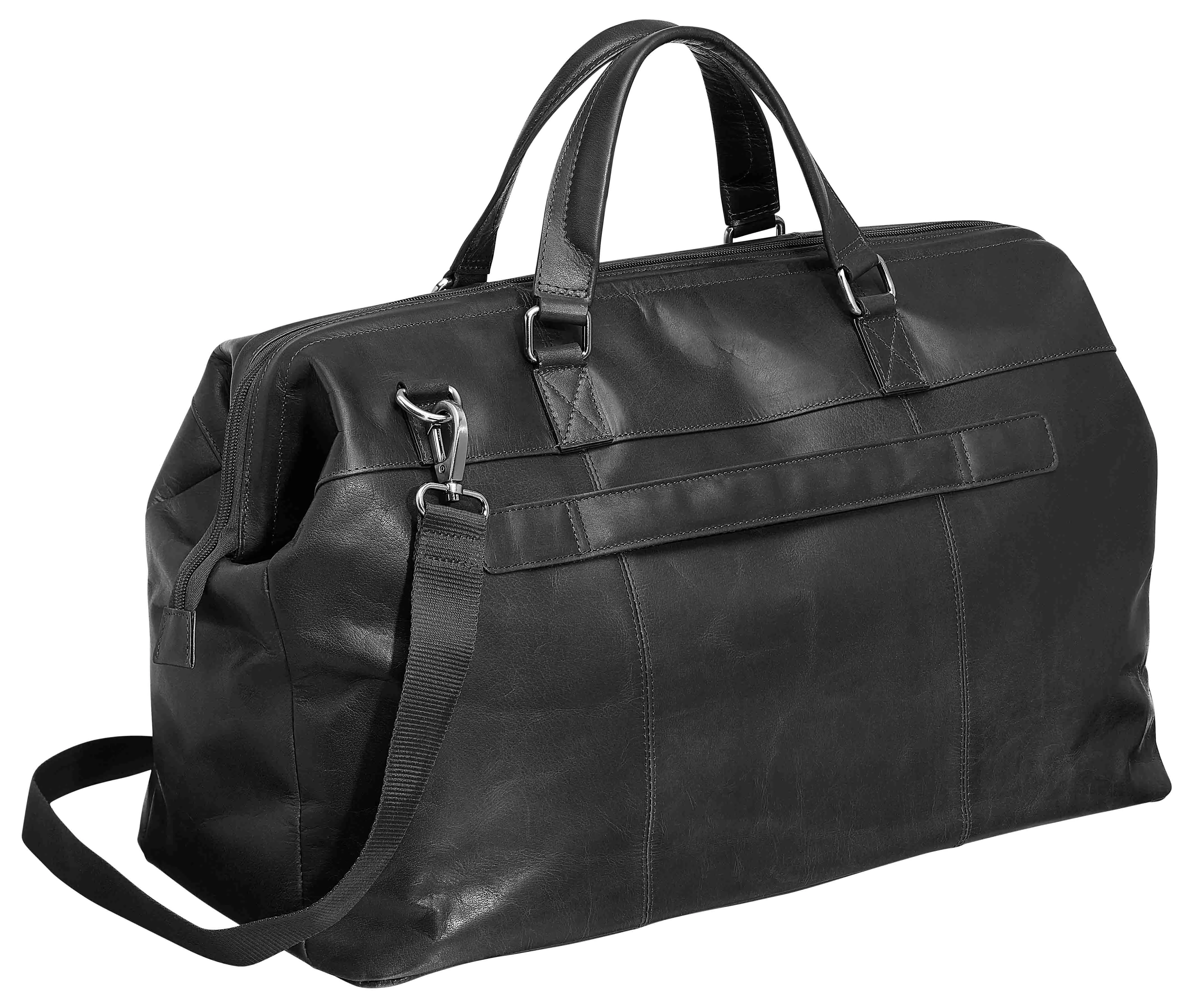 Mancini Buffalo Collection Classic Leather Duffle