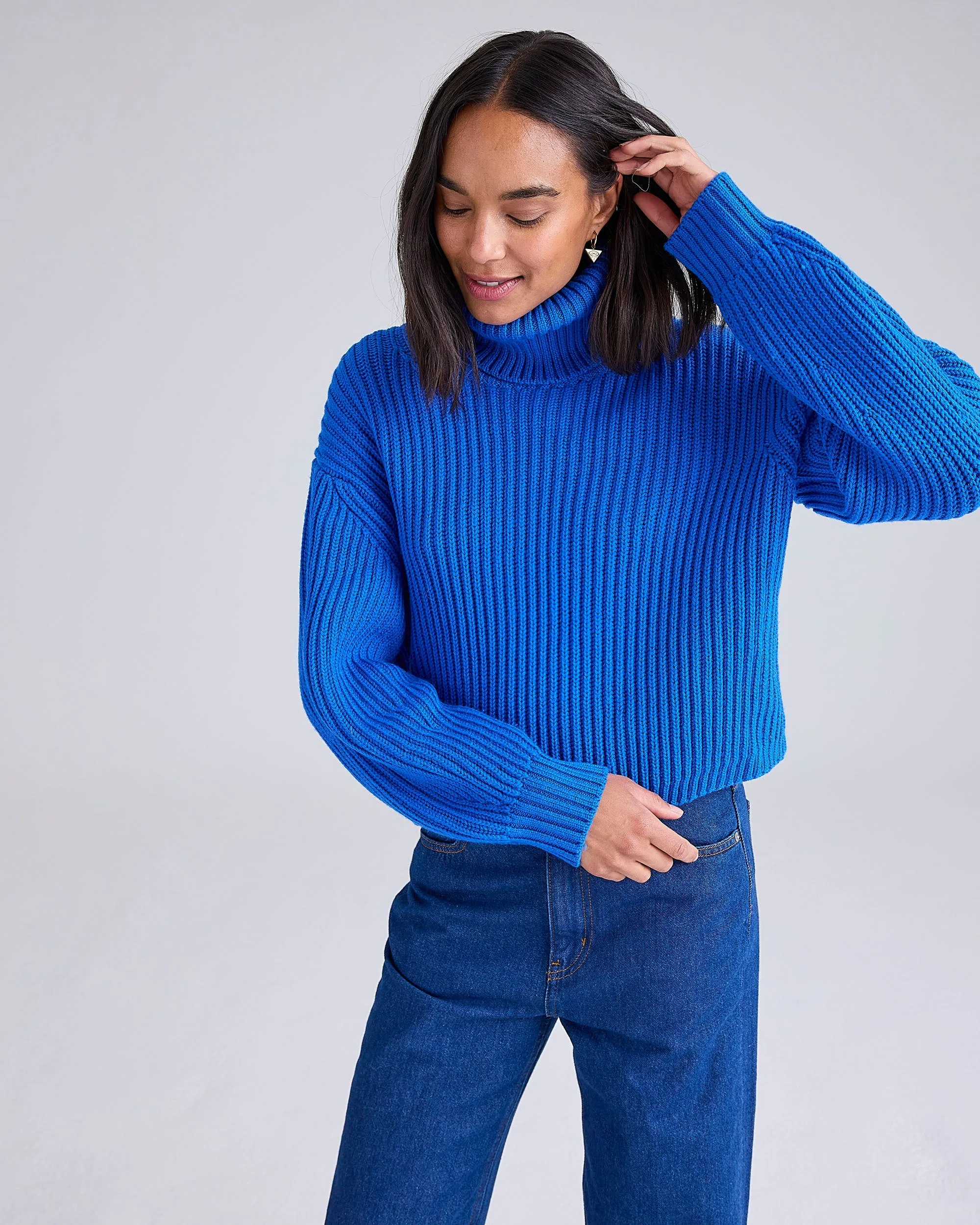 Mari Italian Merino Roll Neck by Cape Cove