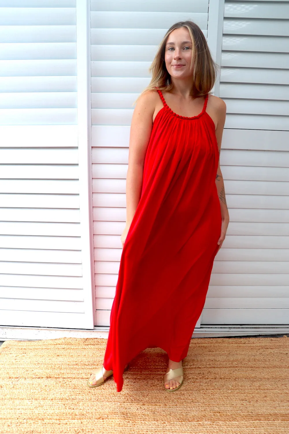 Mariah Maxi Dress In Red