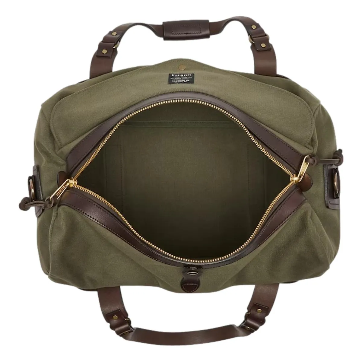 Medium Rugged Twill Duffle Bag Otter Green