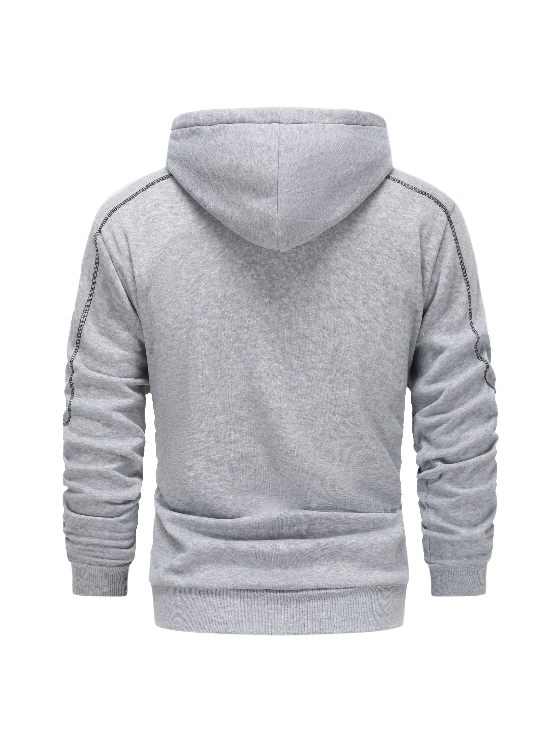 Mens Sports Hoodie with Zippered Breast Pocket