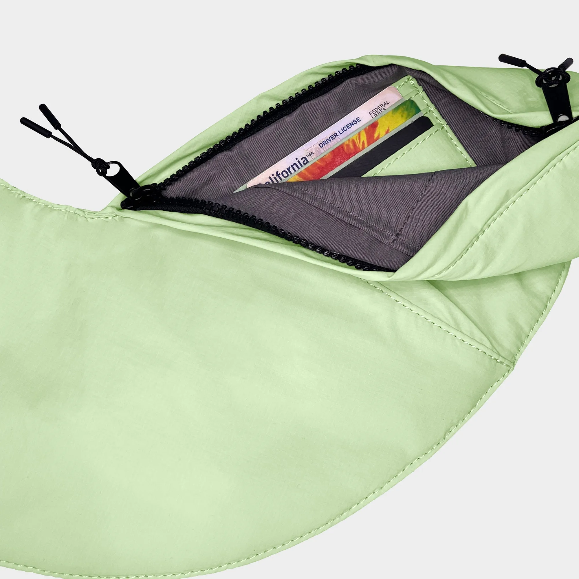 Mint Nylon Sash Bag