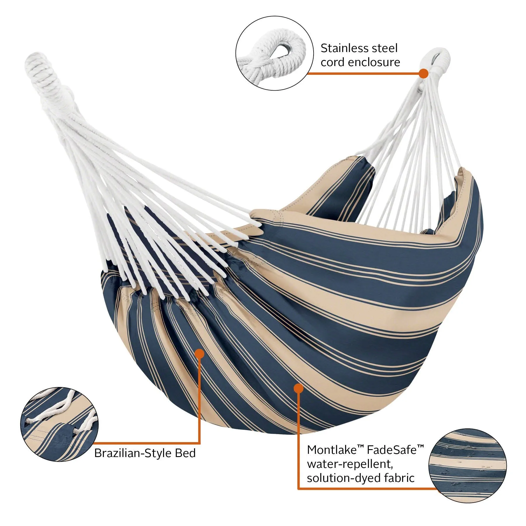 Montlake Fade Brazilian Hammock - Classic Accessories