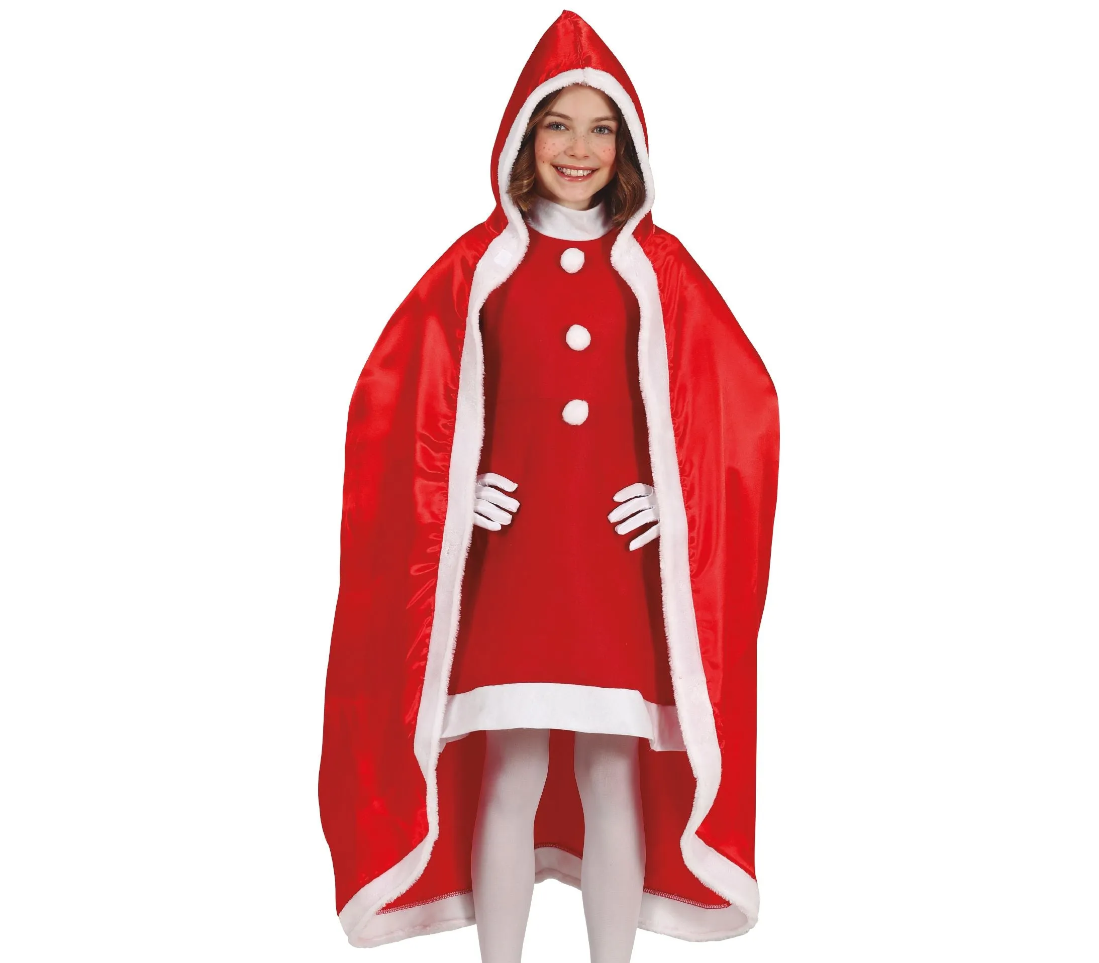 Mrs Claus Long Cloak Child's