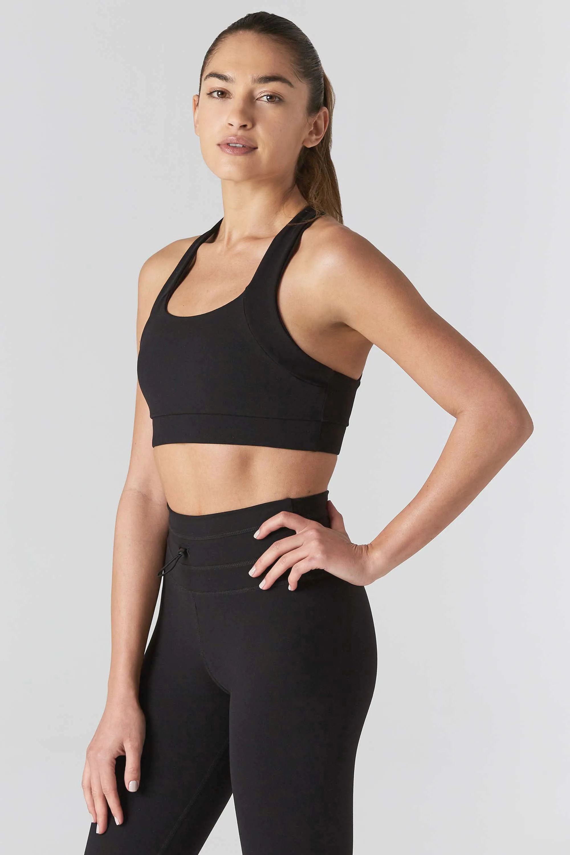 Multi Task Black Sports Bra