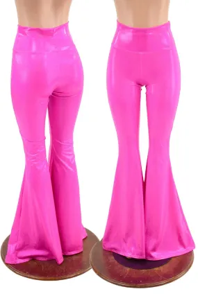 Neon Pink High Waist Solar Flares