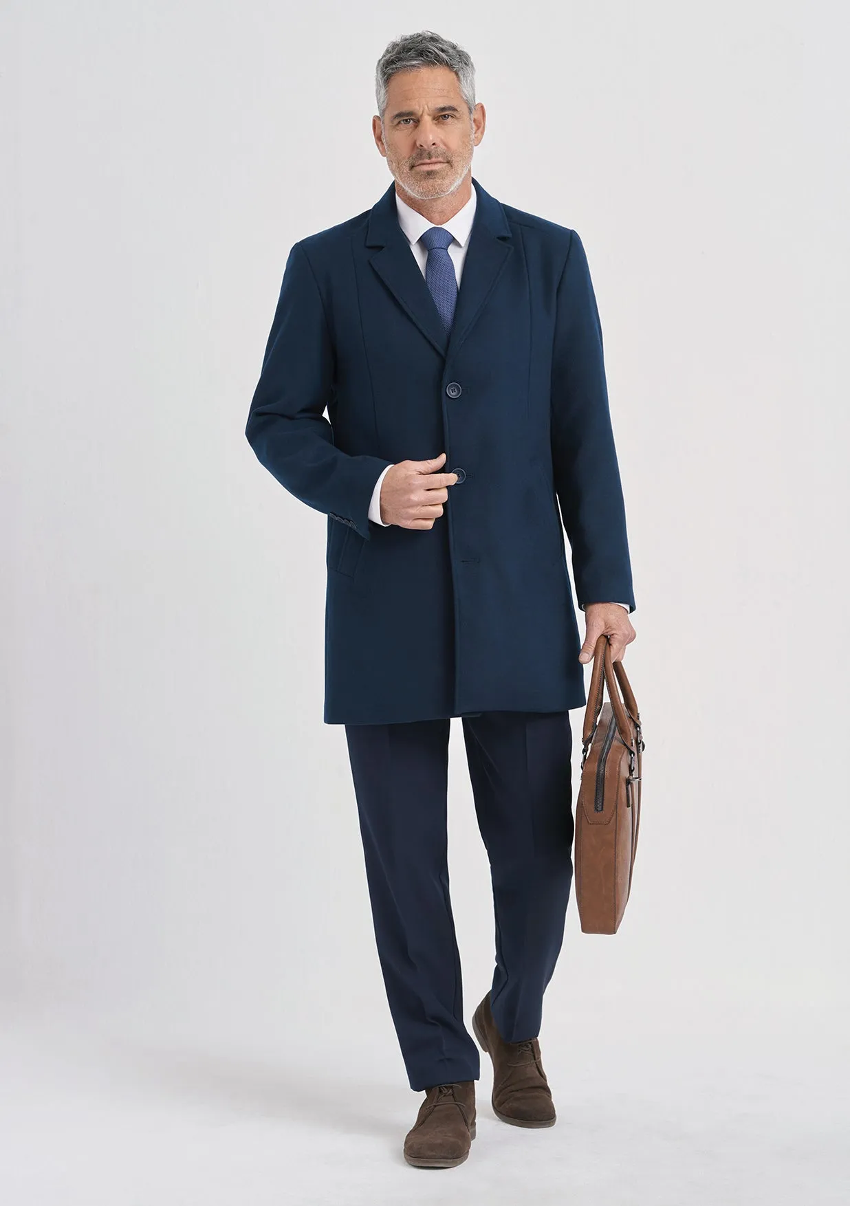 Noah classic melton coat - navy