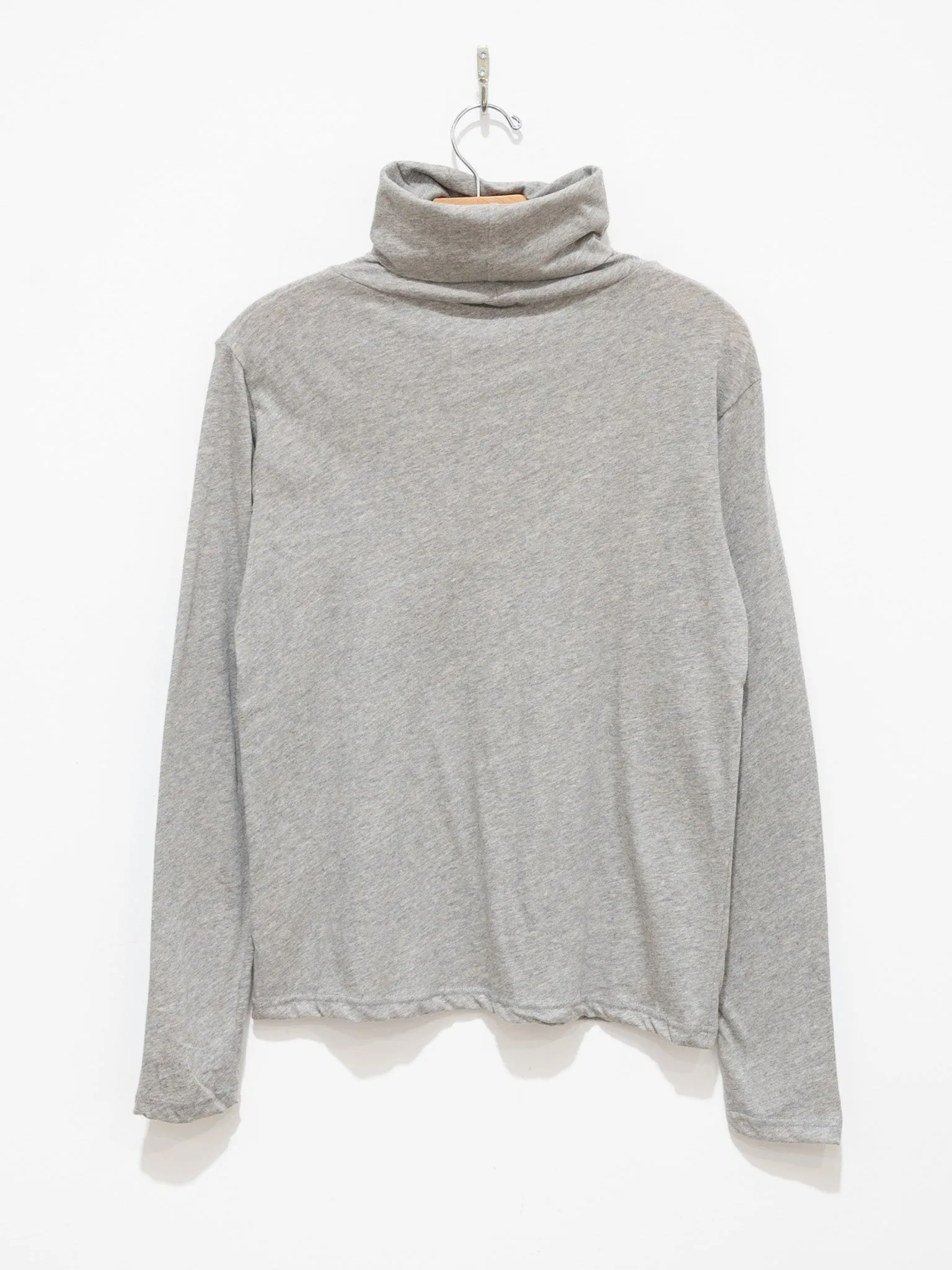 Organic Cotton Turtleneck Tee - Gray