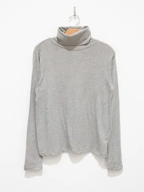 Organic Cotton Turtleneck Tee - Gray