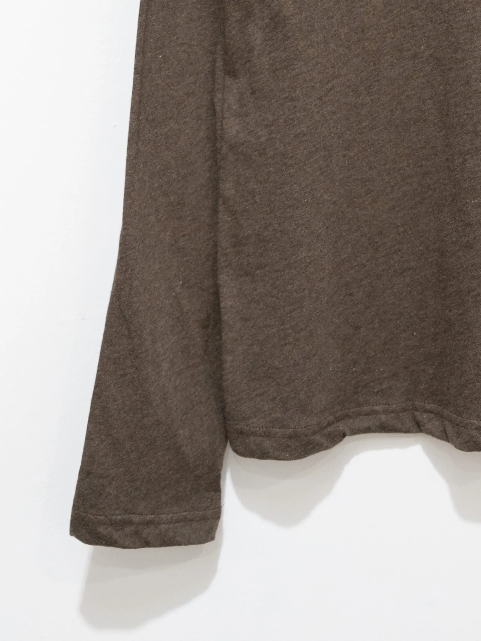 Organic Cotton Turtleneck Tee - Mocha