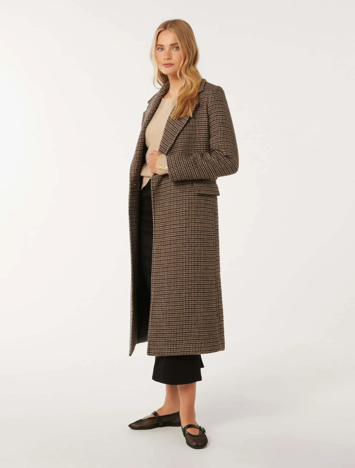 Oscar Check Coat