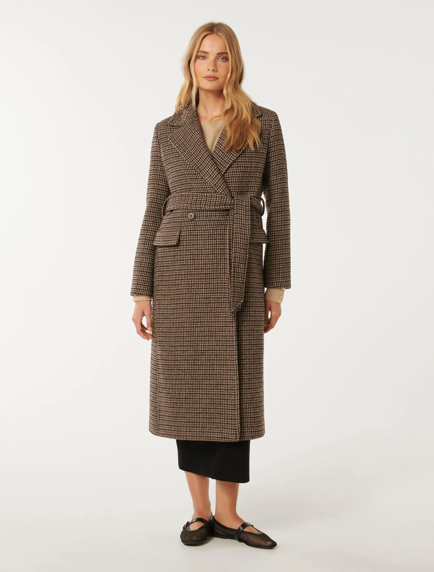 Oscar Check Coat