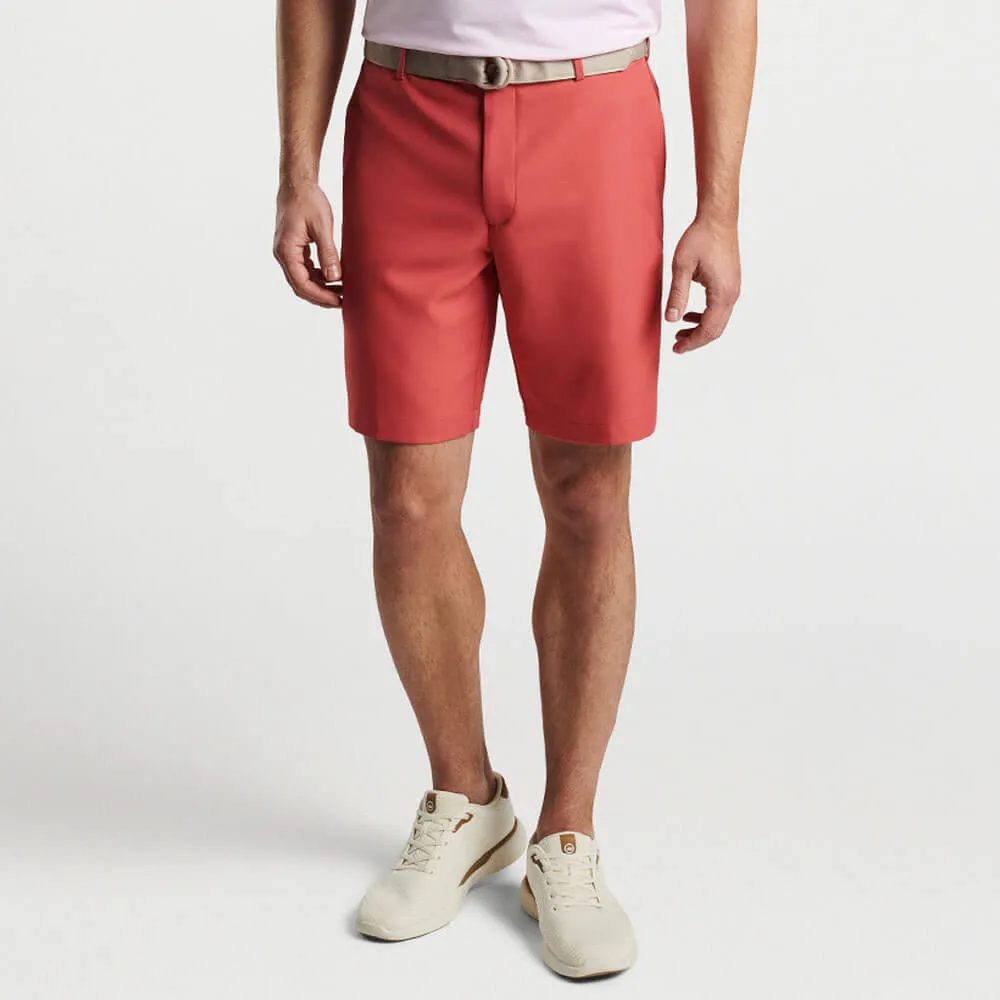 Peter Millar 9-Inch Salem High Drape Performance Shorts - Cape Red