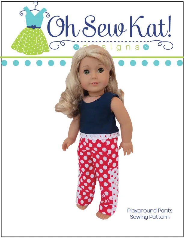 Playground Pants 18 Inch Doll Sewing Pattern