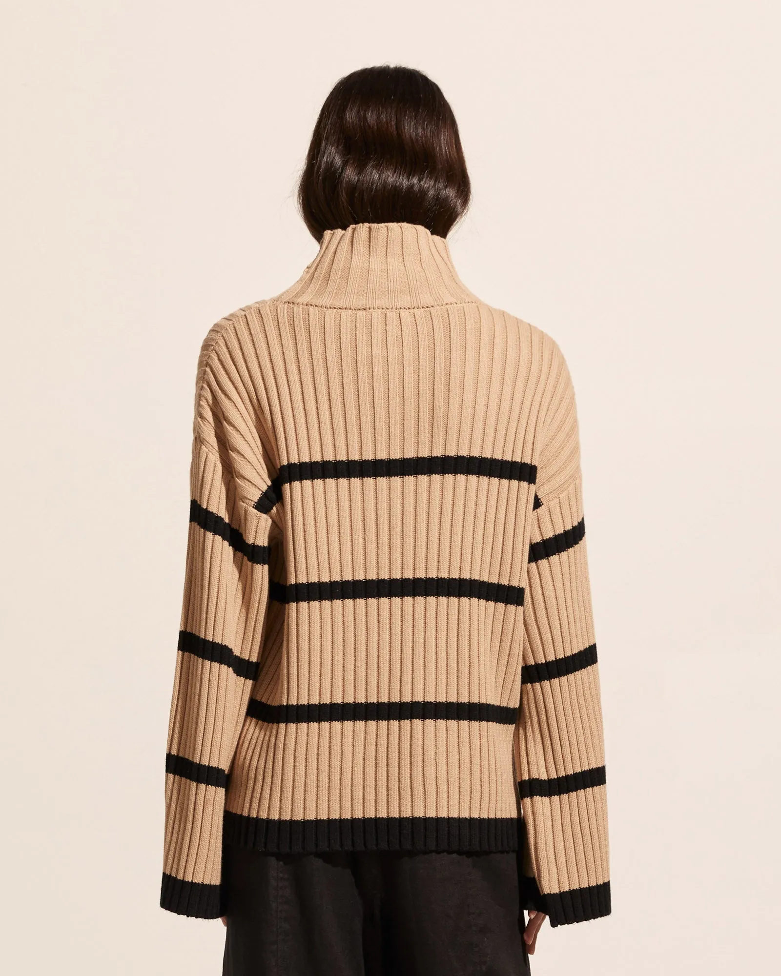 Privy Knit in Camel/Black