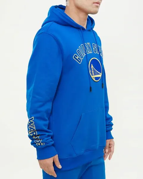 PRO STANDARD GOLDEN STATE WARRIORS STACKED LOGO HOODY