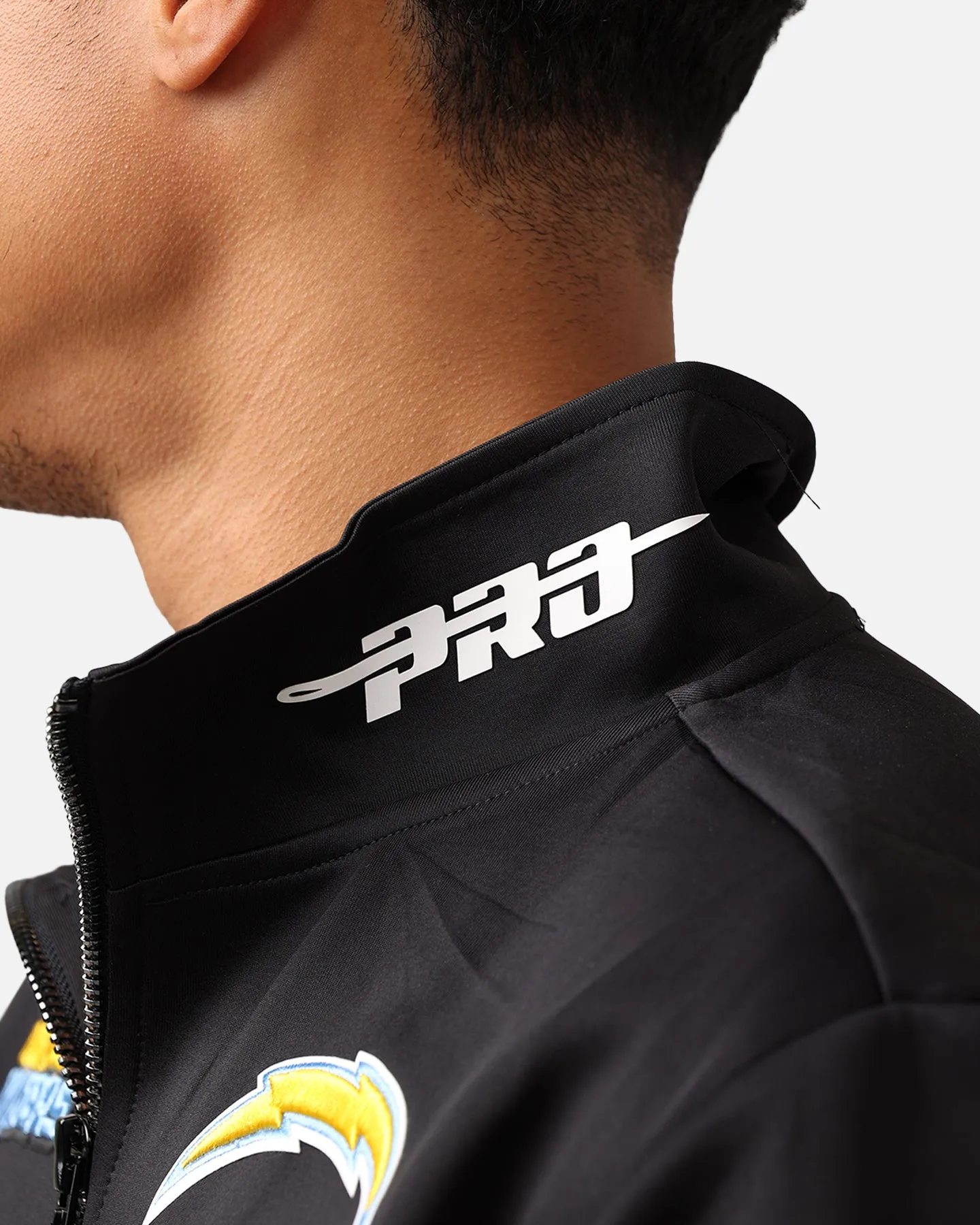 Pro Standard Los Angeles Chargers Fast Lane Track Jacket Black