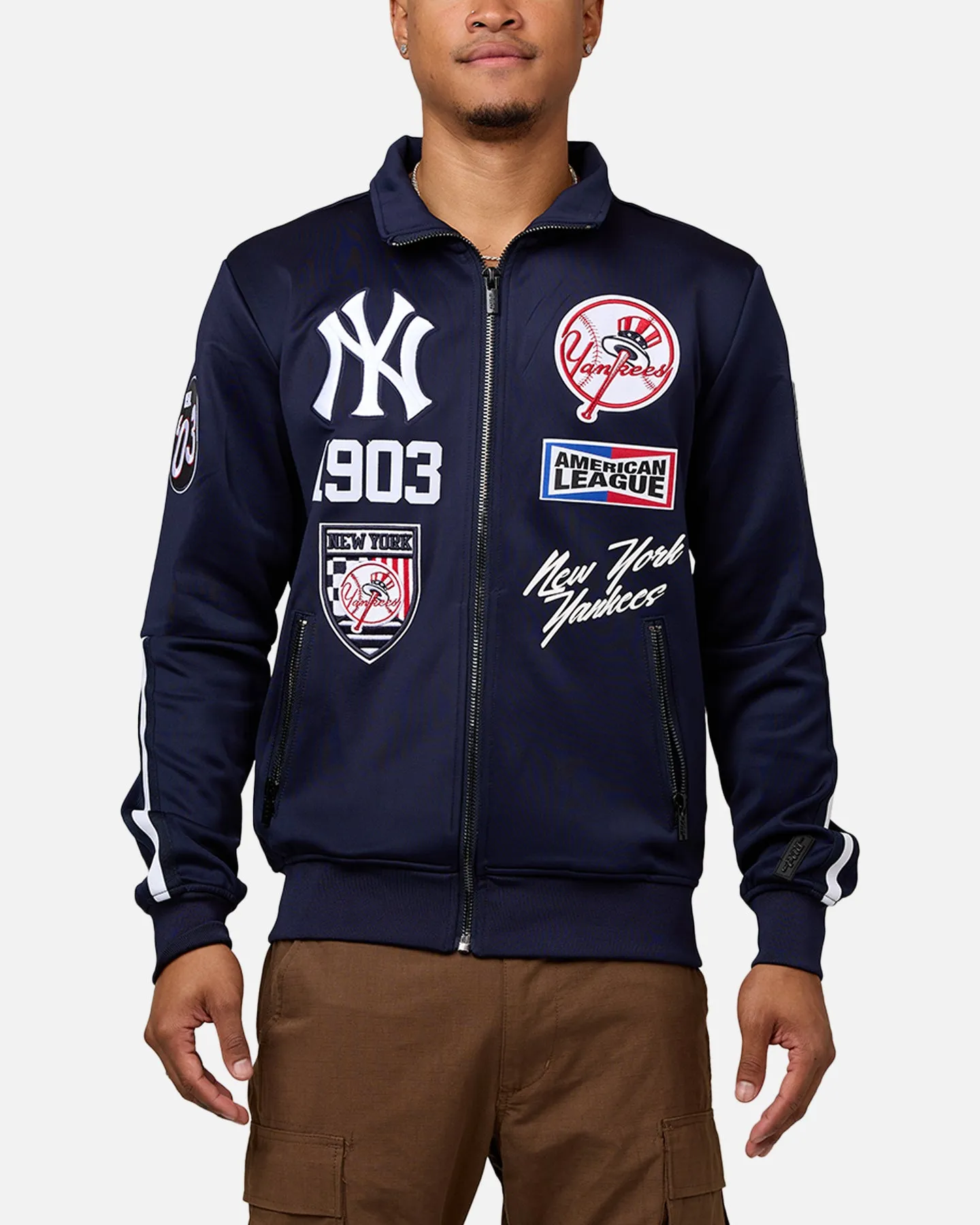 Pro Standard New York Yankees Fast Track Jacket Midnight Navy