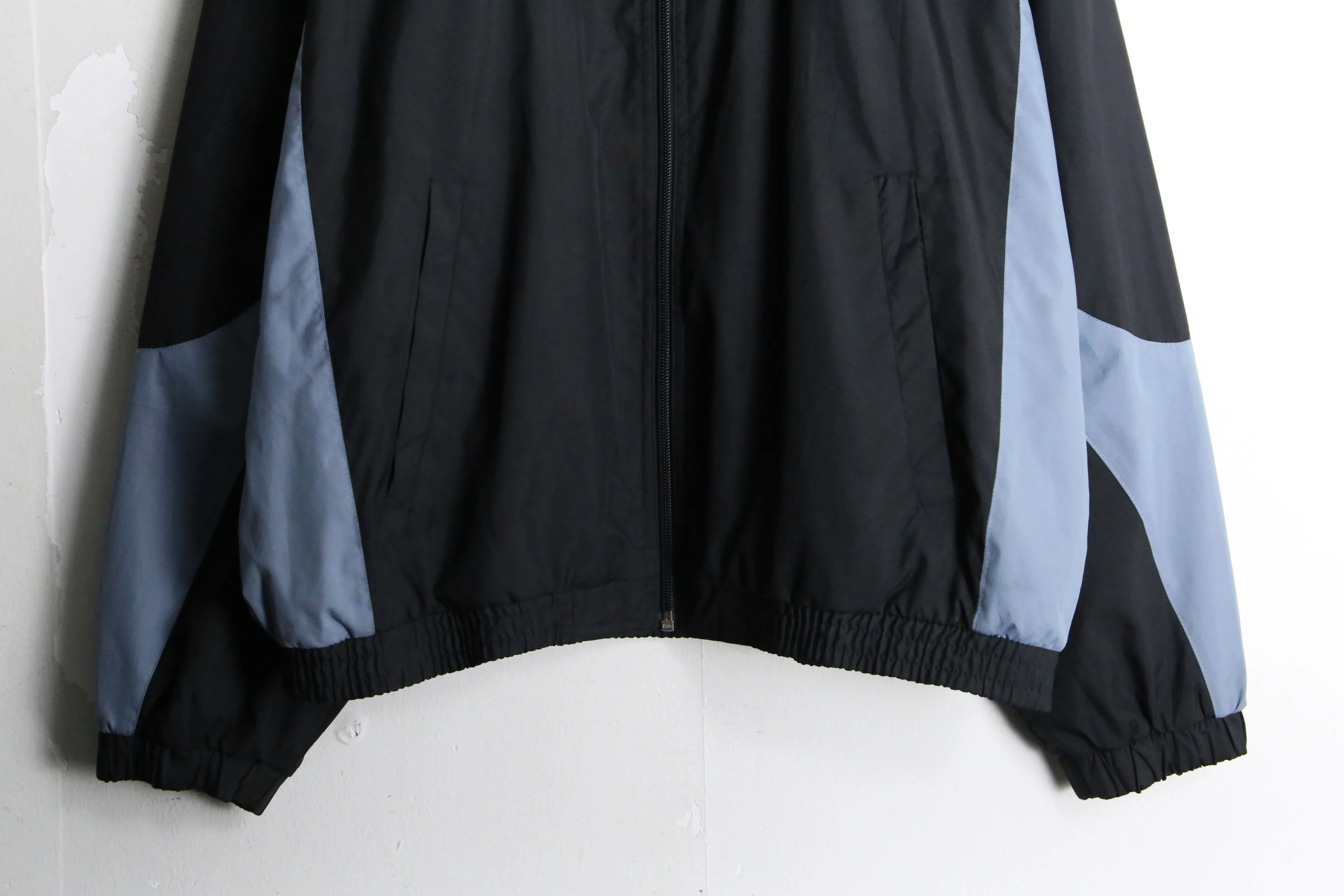 "FILA" dark tone high neck loose track jacket