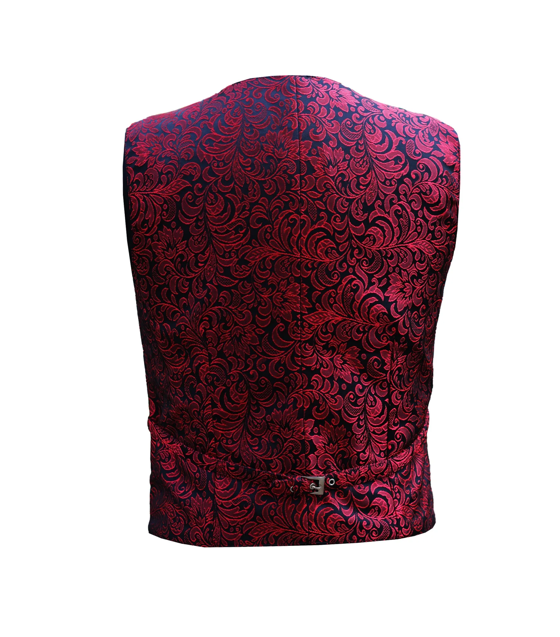 Red  Brocade Men's Waist Coat