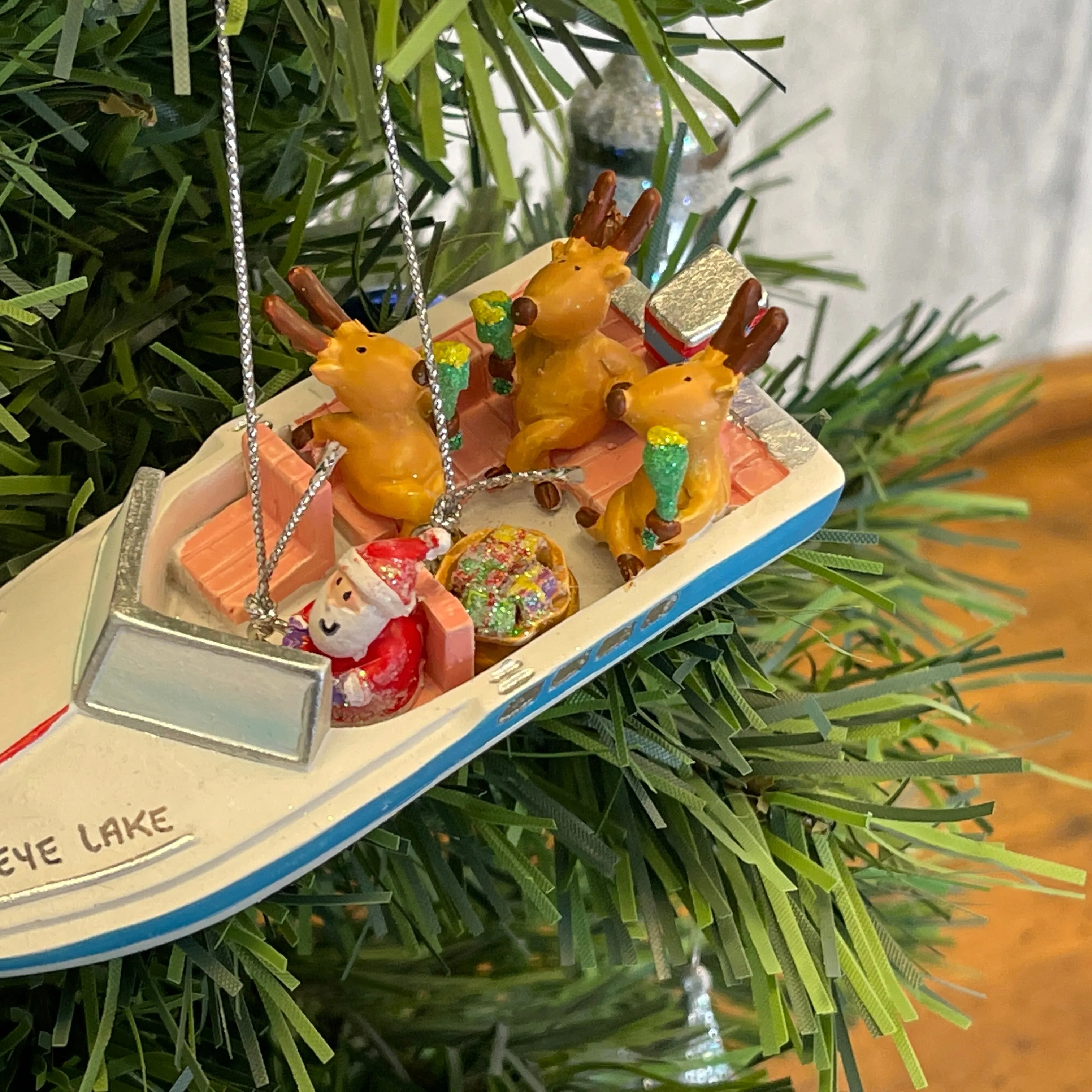 Resin Ornament - SS Party Boat