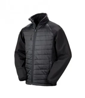 Result Workwear Compass Padded Jacket Black/Black