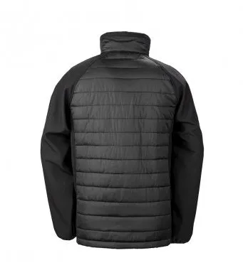 Result Workwear Compass Padded Jacket Black/Black