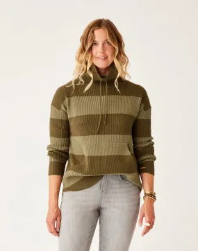 Rockvale Sweater: Lt. Fir Stripe